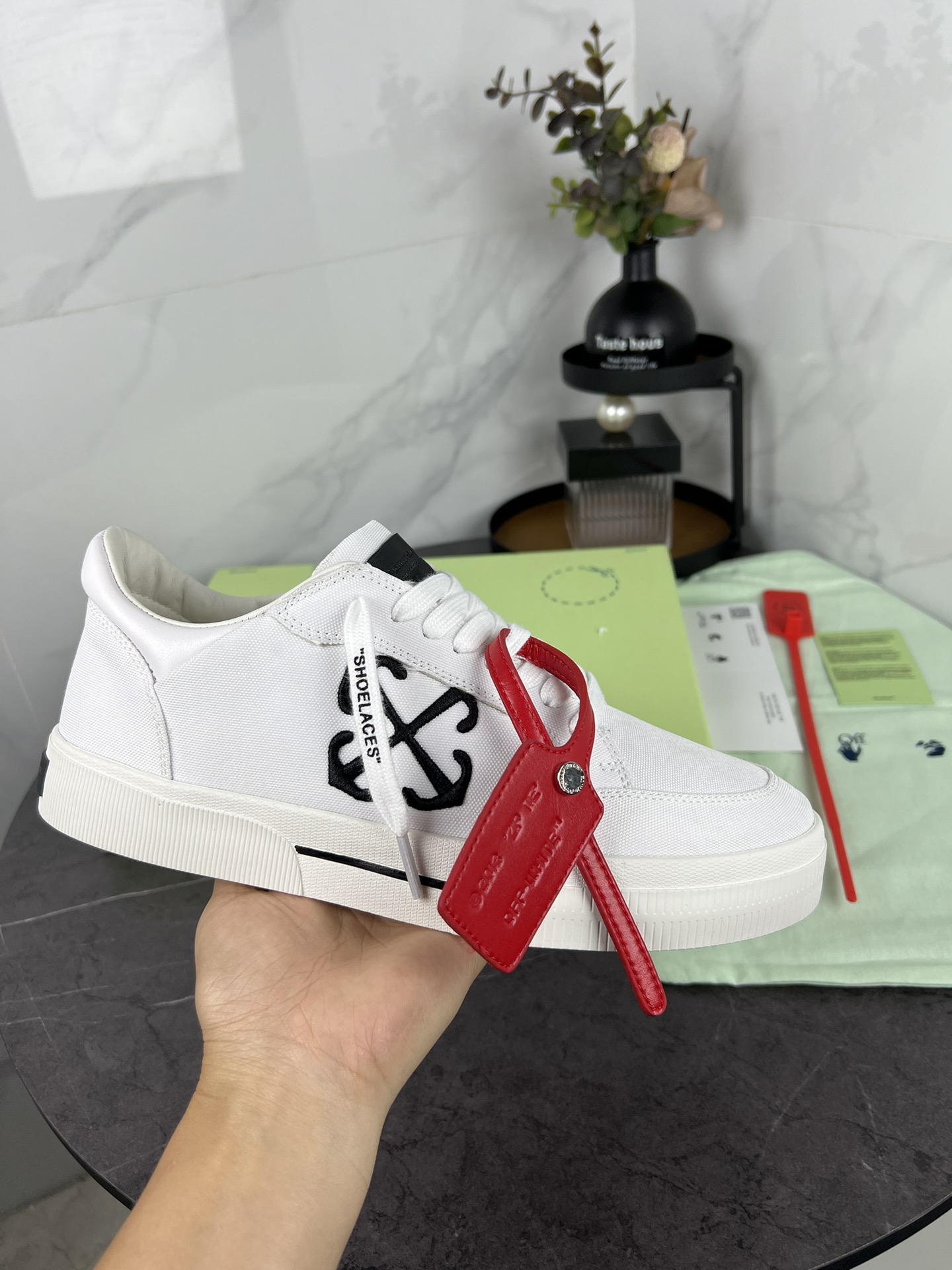Factory precio Off-white últimos zapatos casuales bordo original compró uno a uno molde abierto Teji