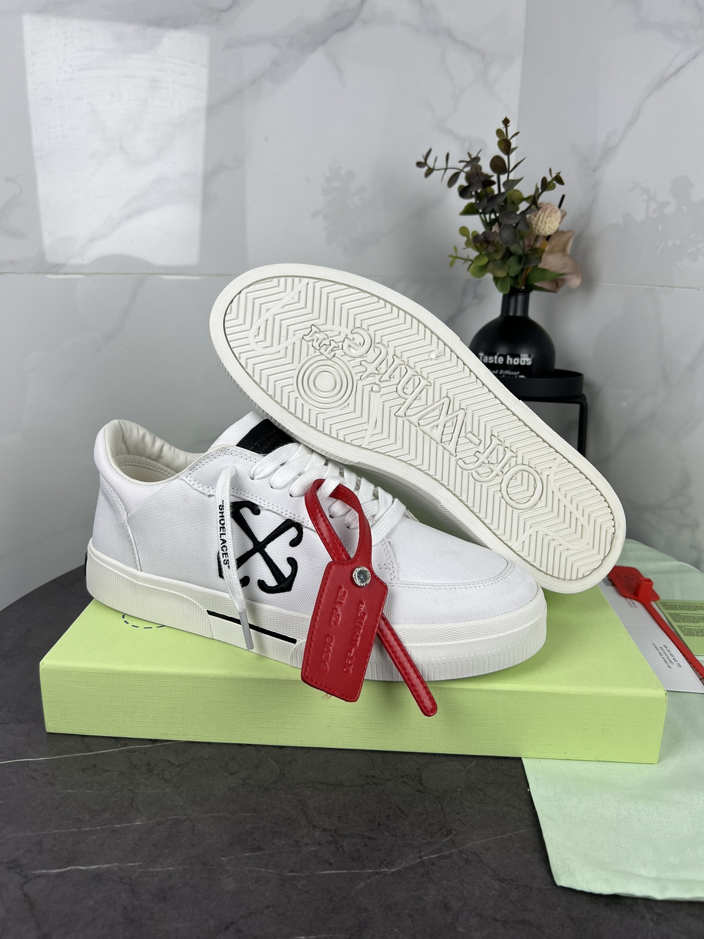 Factory precio Off-white últimos zapatos casuales bordo original compró uno a uno molde abierto Teji