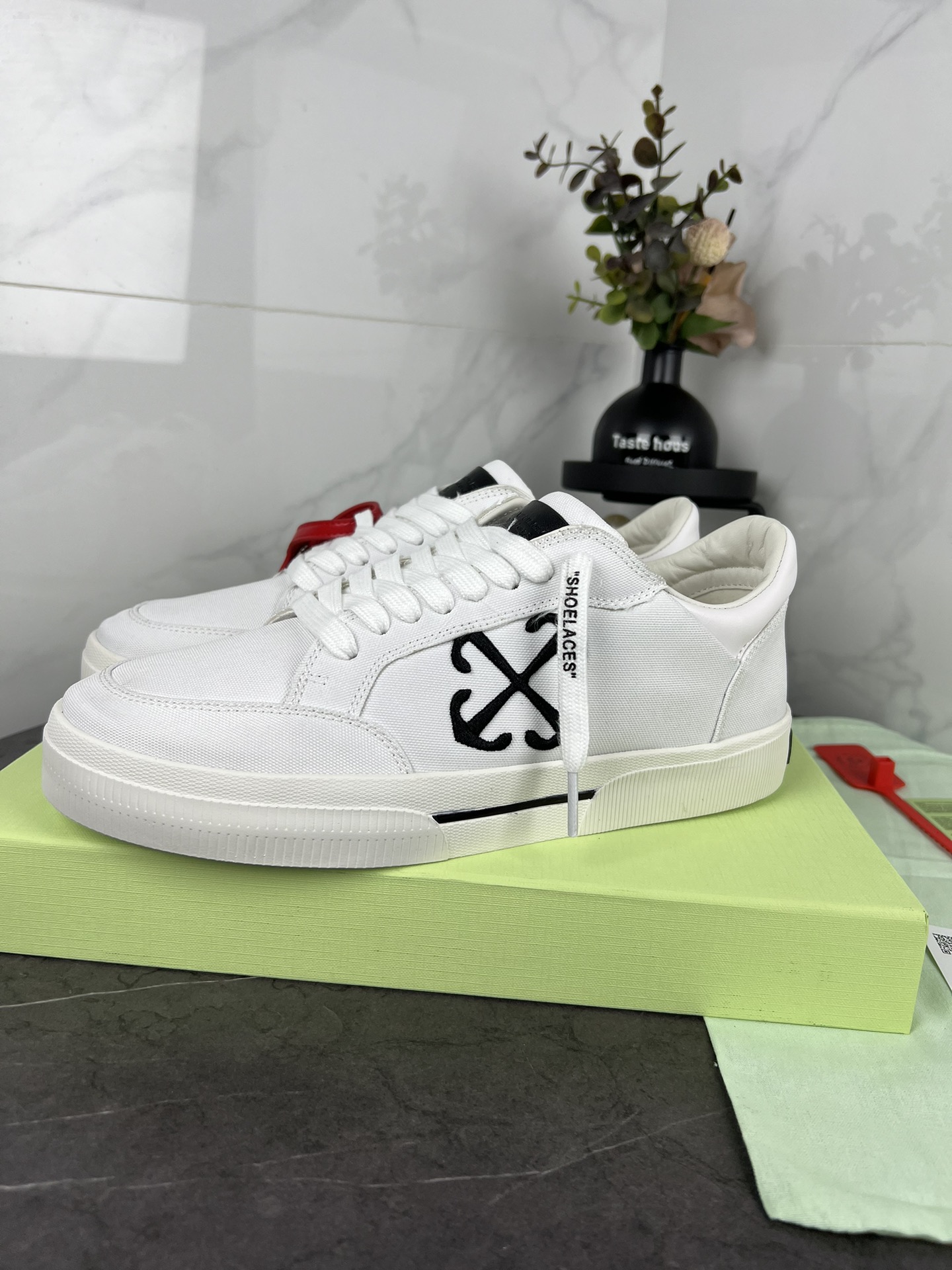 Factory precio Off-white últimos zapatos casuales bordo original compró uno a uno molde abierto Teji