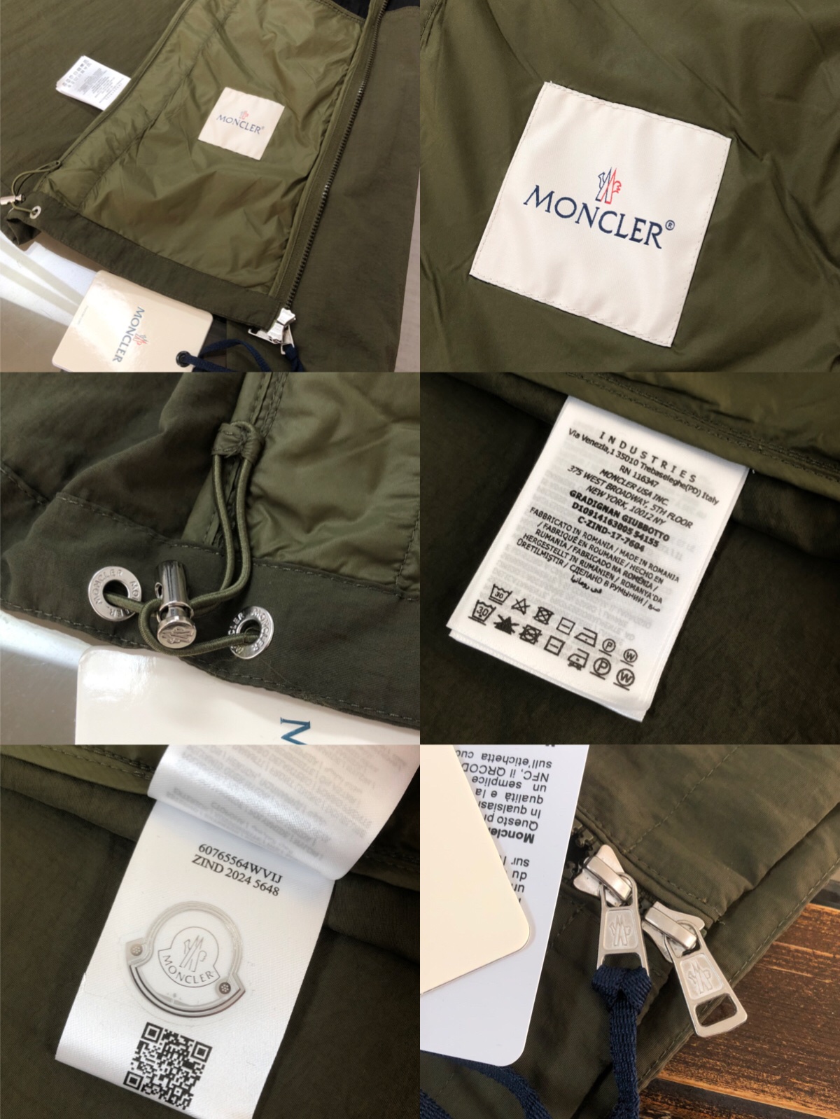   🔥🔥MON*CLER 蒙口 2025官网最新款连帽风衣夹克外套🔥 高端品质、版型面料五金都是专柜11
