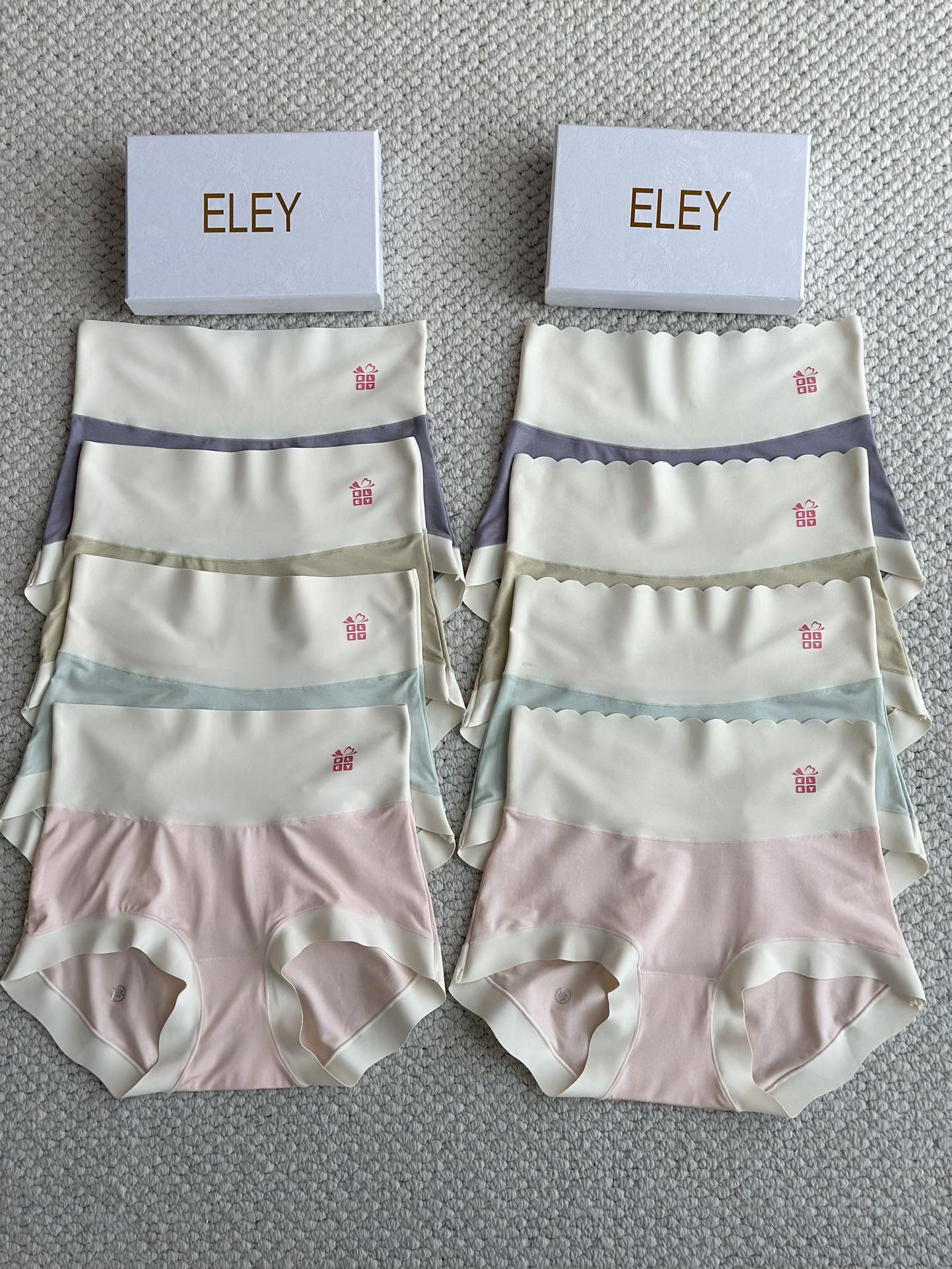 🆕正品ELEY无尺码裸感高腰女士内裤，应广大爱你粉的需求现增加新色，底裆升级为真丝底裆，包装由普通包装改