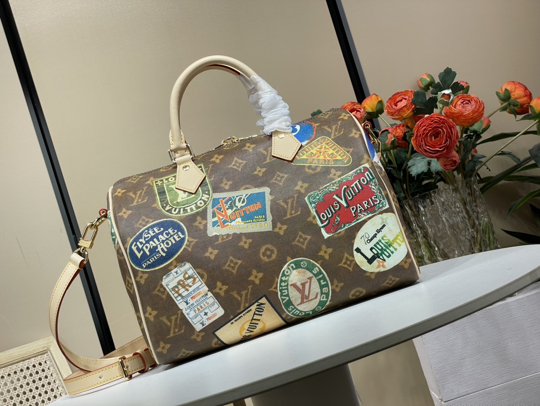 Louis Vuitton 24 pairs version counter [Speedy Bandouliere 30 handbag] M47087 presbyopia (badge)