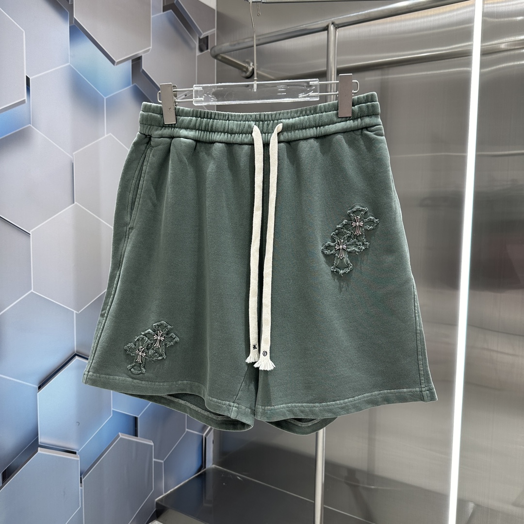 Chrome Hearts Vêtements Shorts Acheter une réplique de haute qualité pas cher 1: 1
 Vert armée Couleur beige Noir Gris Unisexe Série d’été