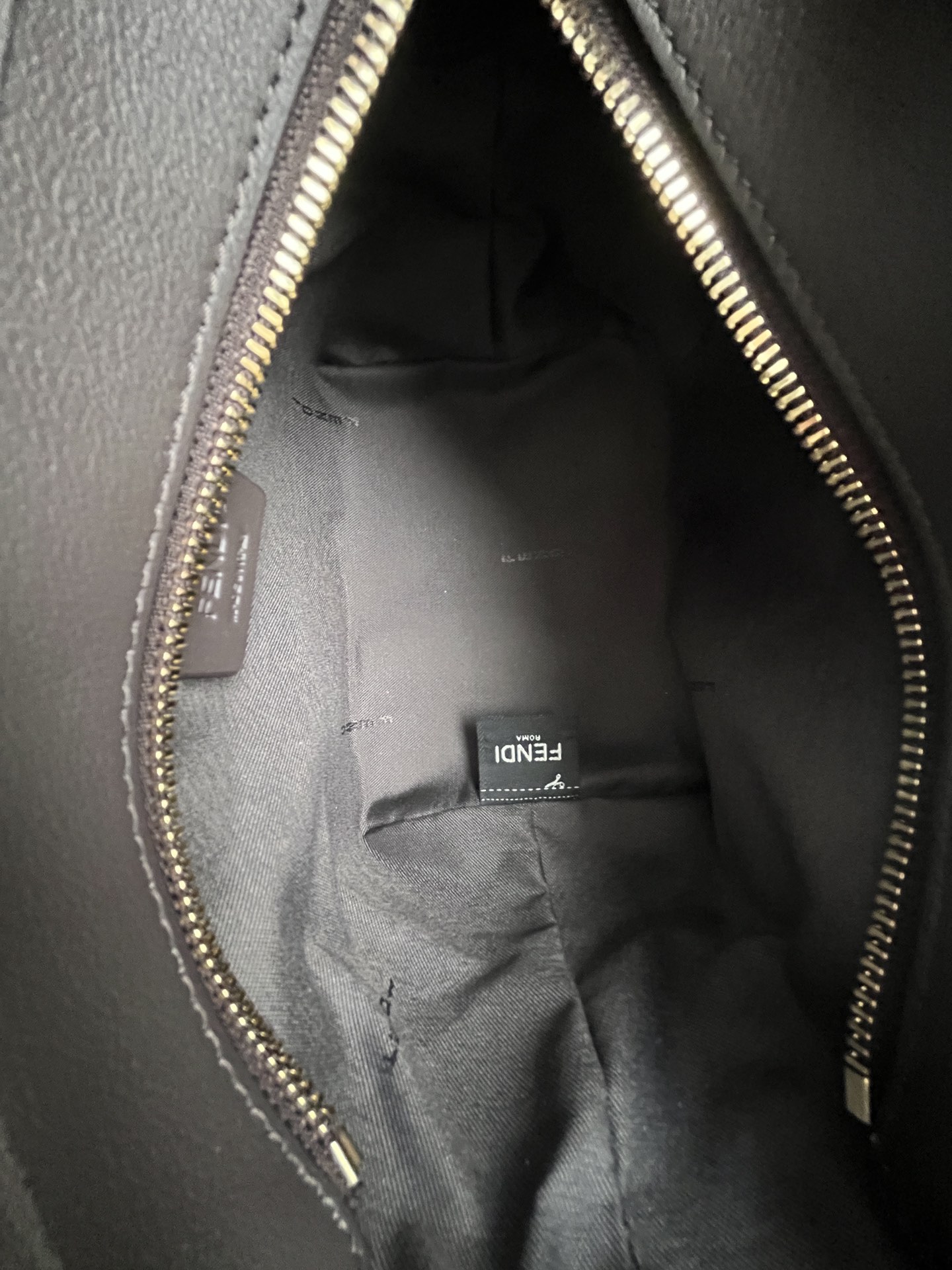 Fendi Roll Mini Basket Bag Dark Brown Leather FF Logo, Removable Shoulder Strap 7 i1716271019 7106 6