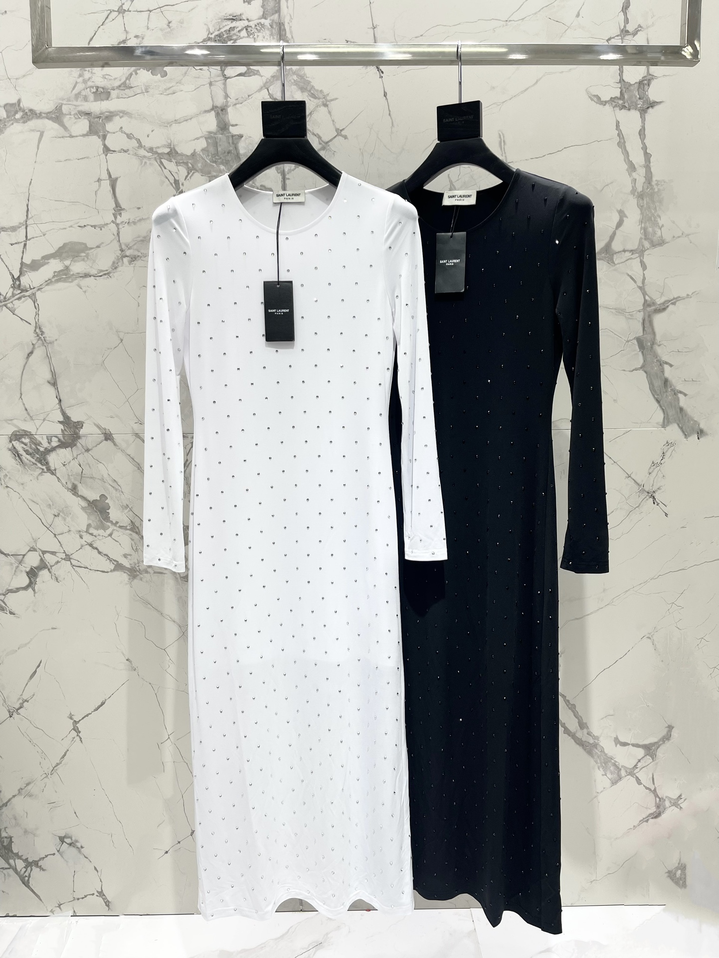Yves Saint Laurent Rhinestone Embellished Mini Dress, Elegant Party Dress 2 i1716281461 8759 0
