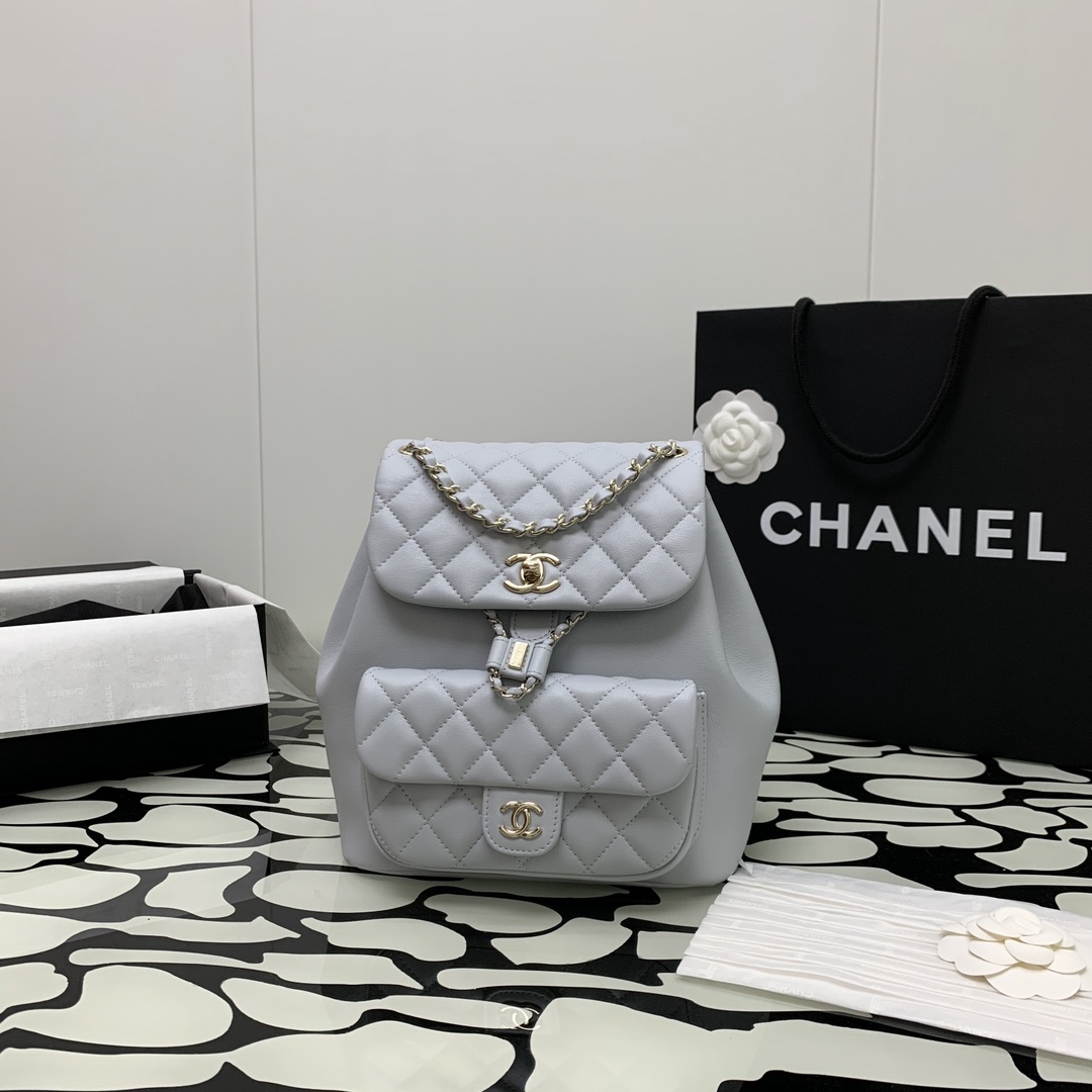 Disponible en stock talla grande 24p piel de becerro DUMA mochila pequeña de hombro, mochila para mujer. Te enamorarás …