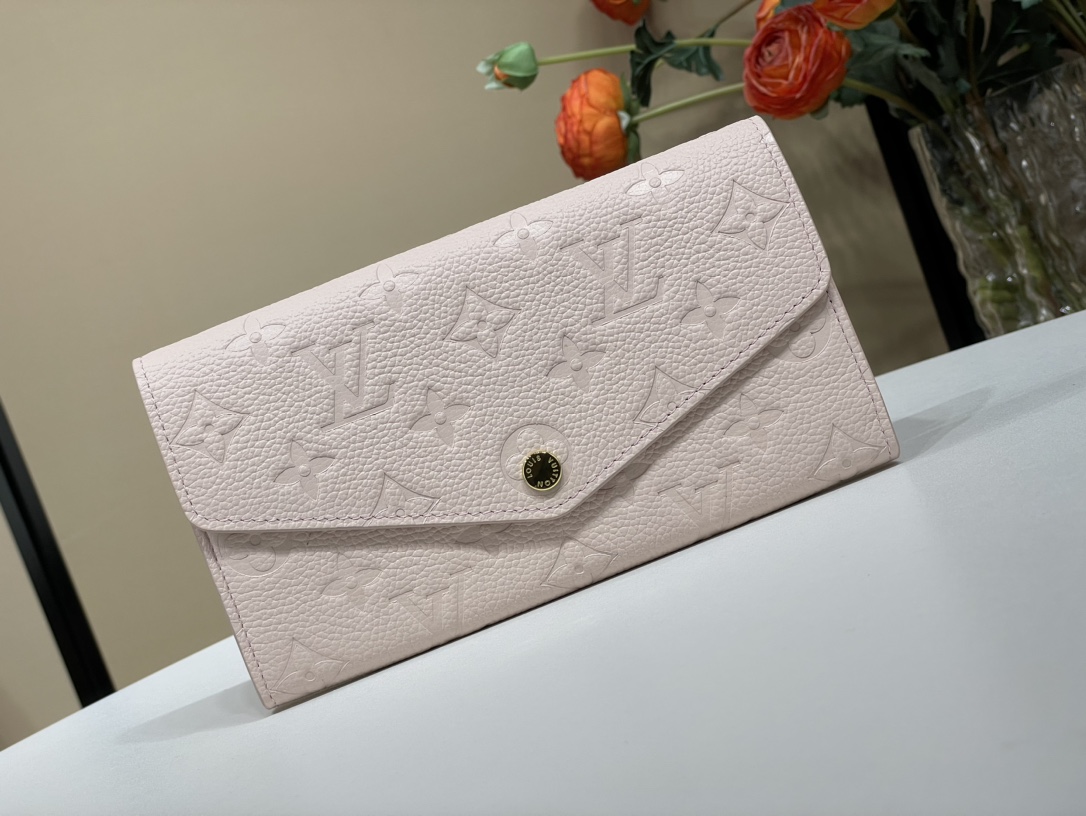 Louis Vuitton Portefeuille Roze Envelope Envelop M60531