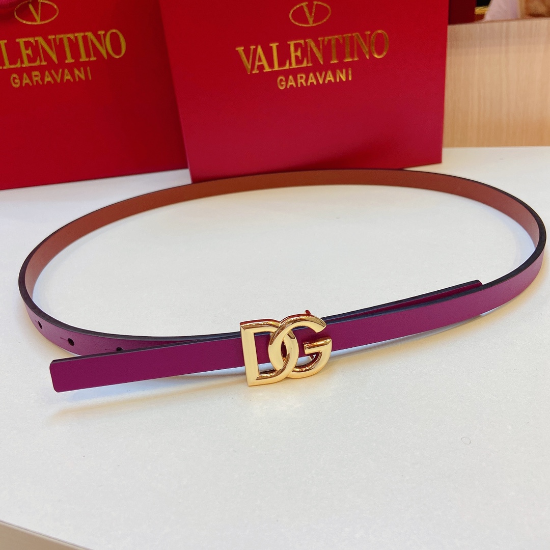 D&G Douga’s Belt: Banner Double-Sided Calf Belt with DG Cross-Letter Prints - 图片 6