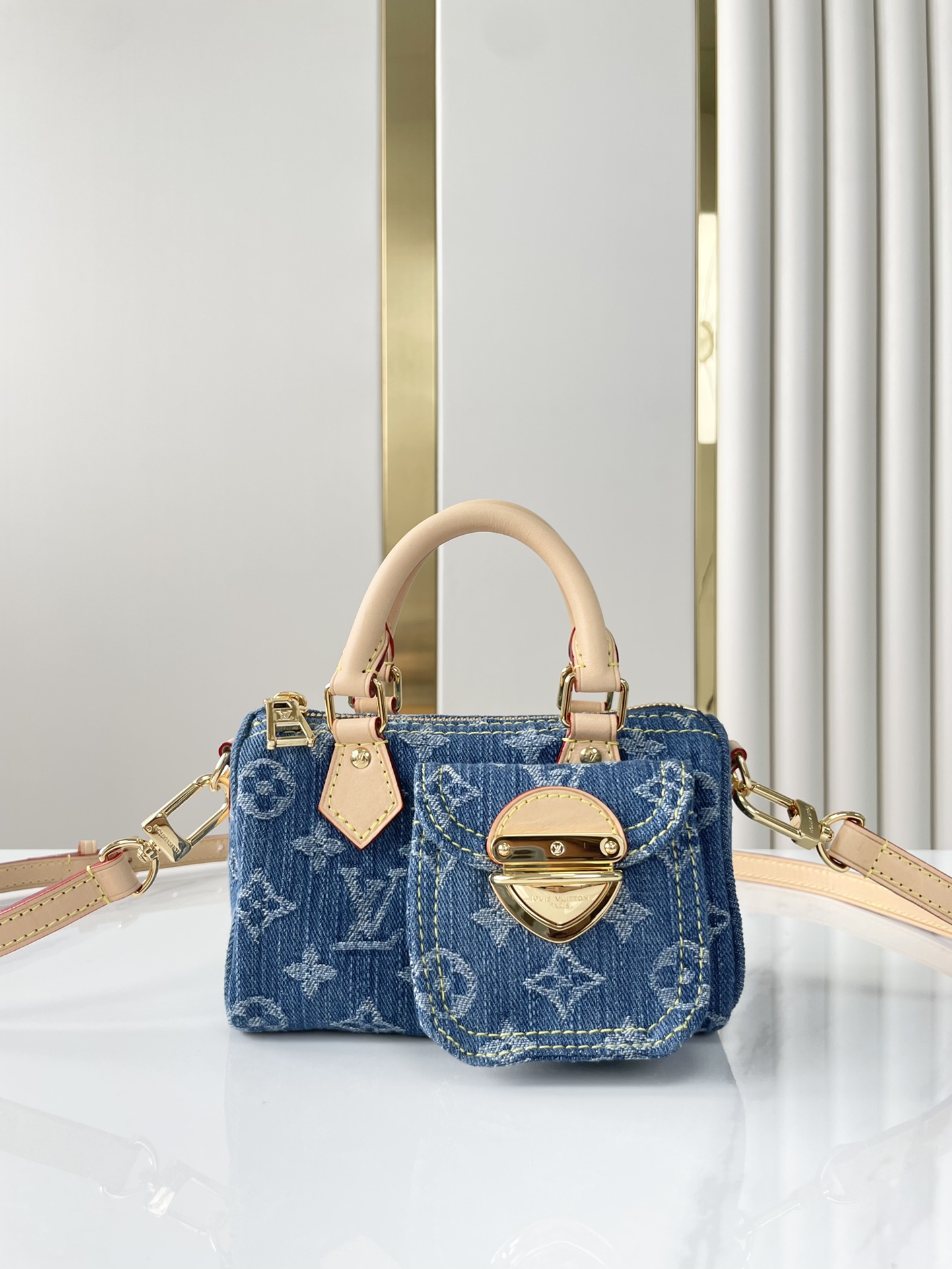 Louis Vuitton LV Speedy Bags Handbags Denim M82950