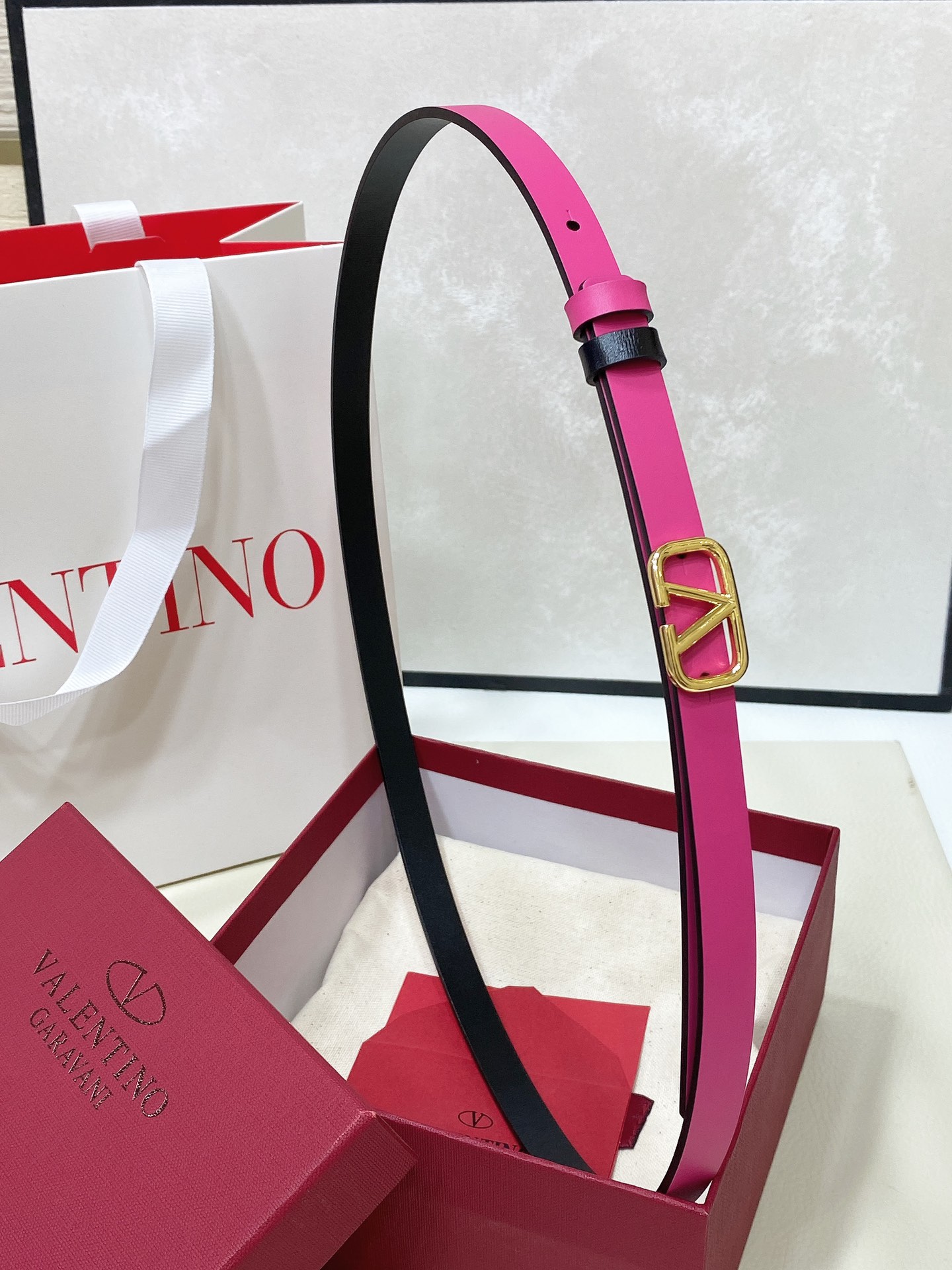 “Metal-Skinned VLOGO Signature Valet Belt Tips: 1cm Width” - 图片 1