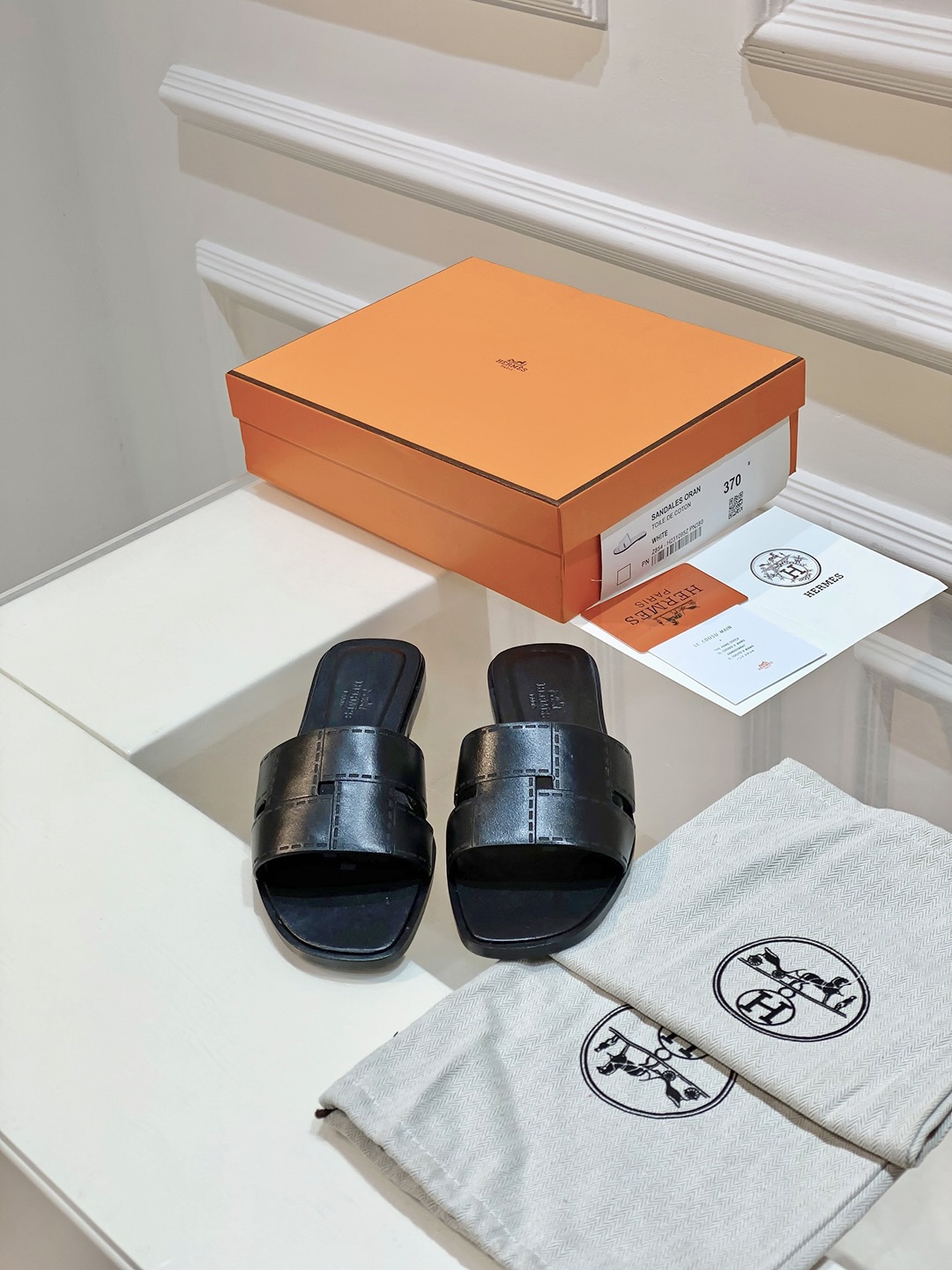Hermes Shoes Slippers Cowhide Genuine Leather Summer Collection