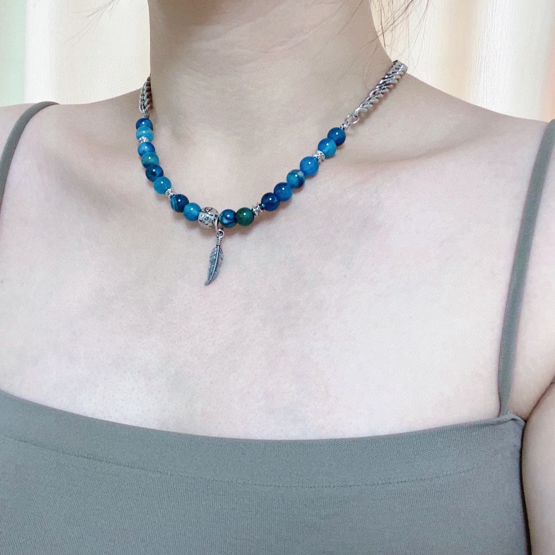 Chanel Sale
 Jewelry Necklaces & Pendants Blue Unisex Fashion