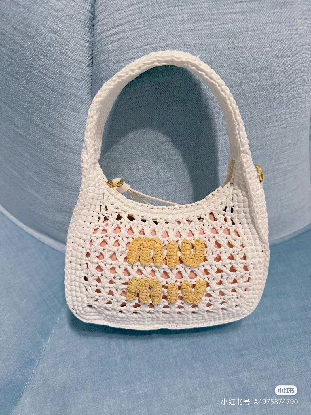 NO:199165,5BC summer new product braided bag, MIUMIU, miumiu198609095BC夏日新品编织包,MIUMIU,miumiu,Bag