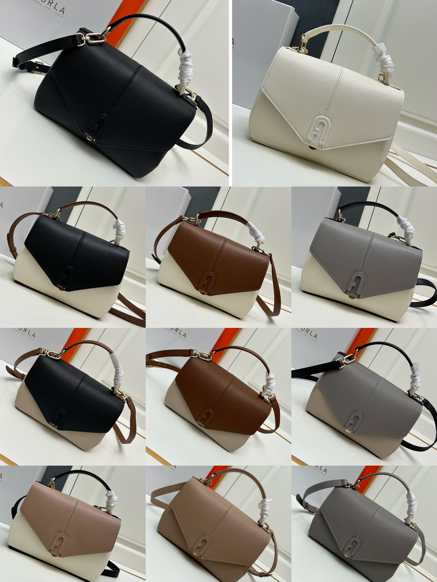 What’s best
 Furla Handbags Crossbody & Shoulder Bags Lychee Pattern Cowhide H03108