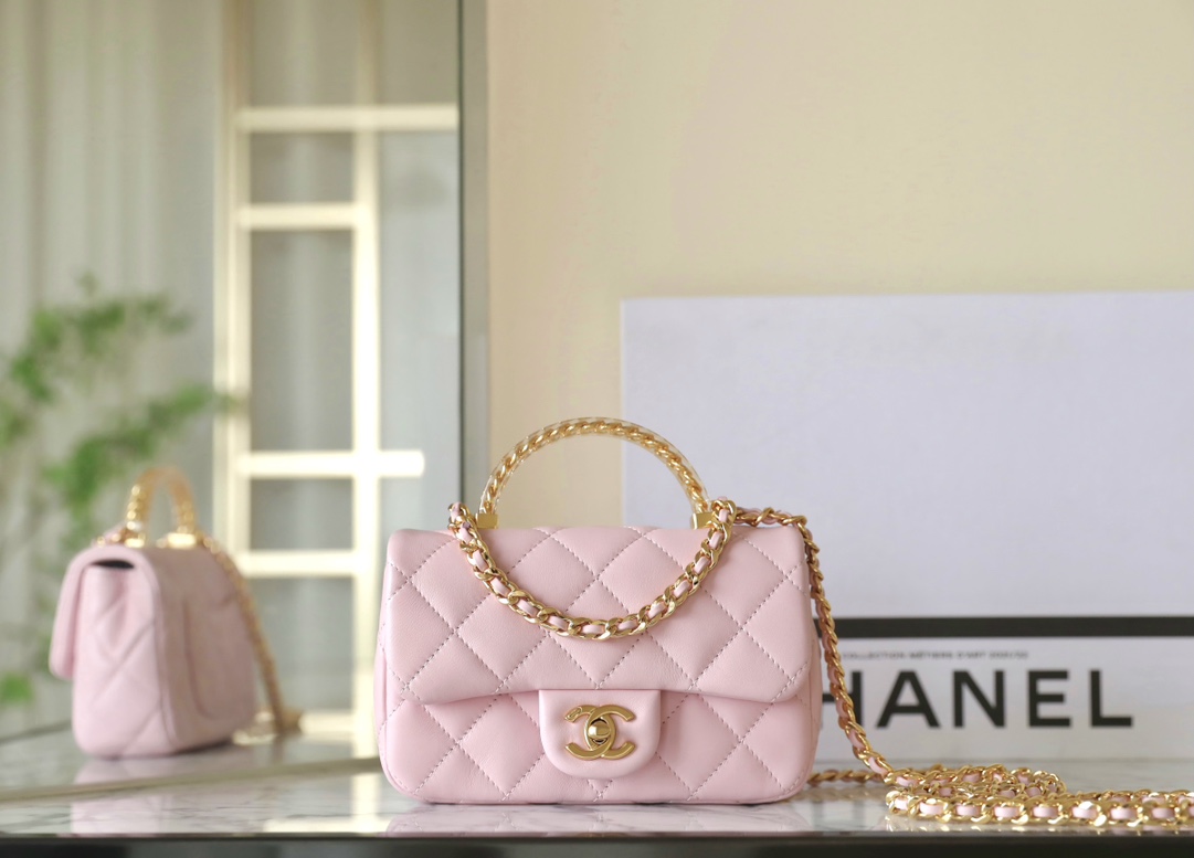 Where to find best
 Chanel Classic Flap Bag Buy
 Crossbody & Shoulder Bags Gold Pink Hardware Lambskin Resin Sheepskin Spring/Summer Collection