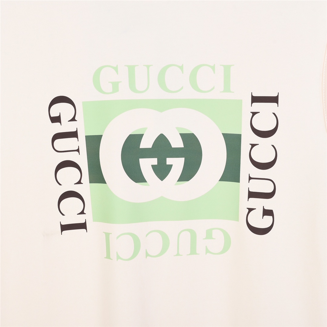 上新140 GUCCI 古驰24ss新款方块双G背心短袖