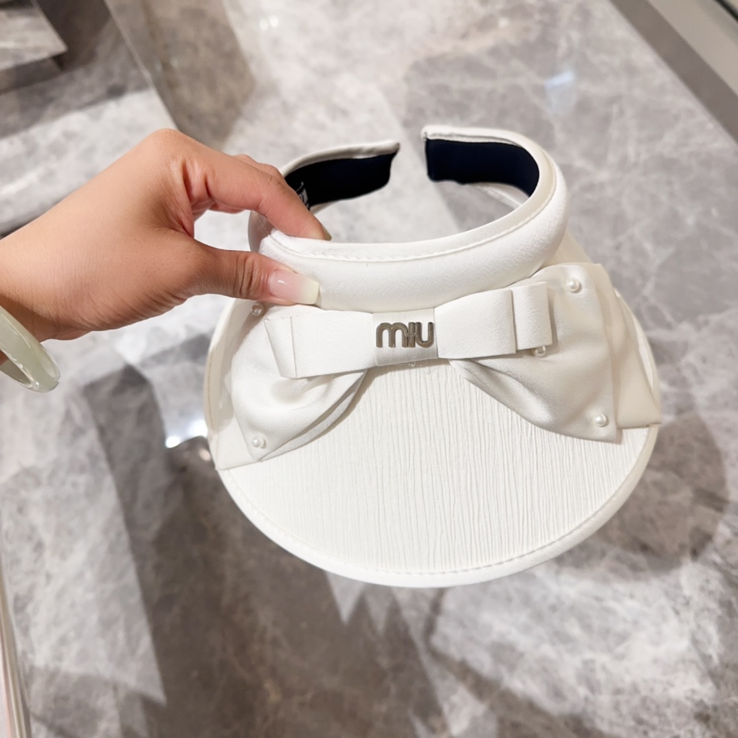 Sombrero sin copa de lujo ligero de Miu Miu, diadema de hada sin copa, transpirable y no aprieta la cabeza, imprescindi…