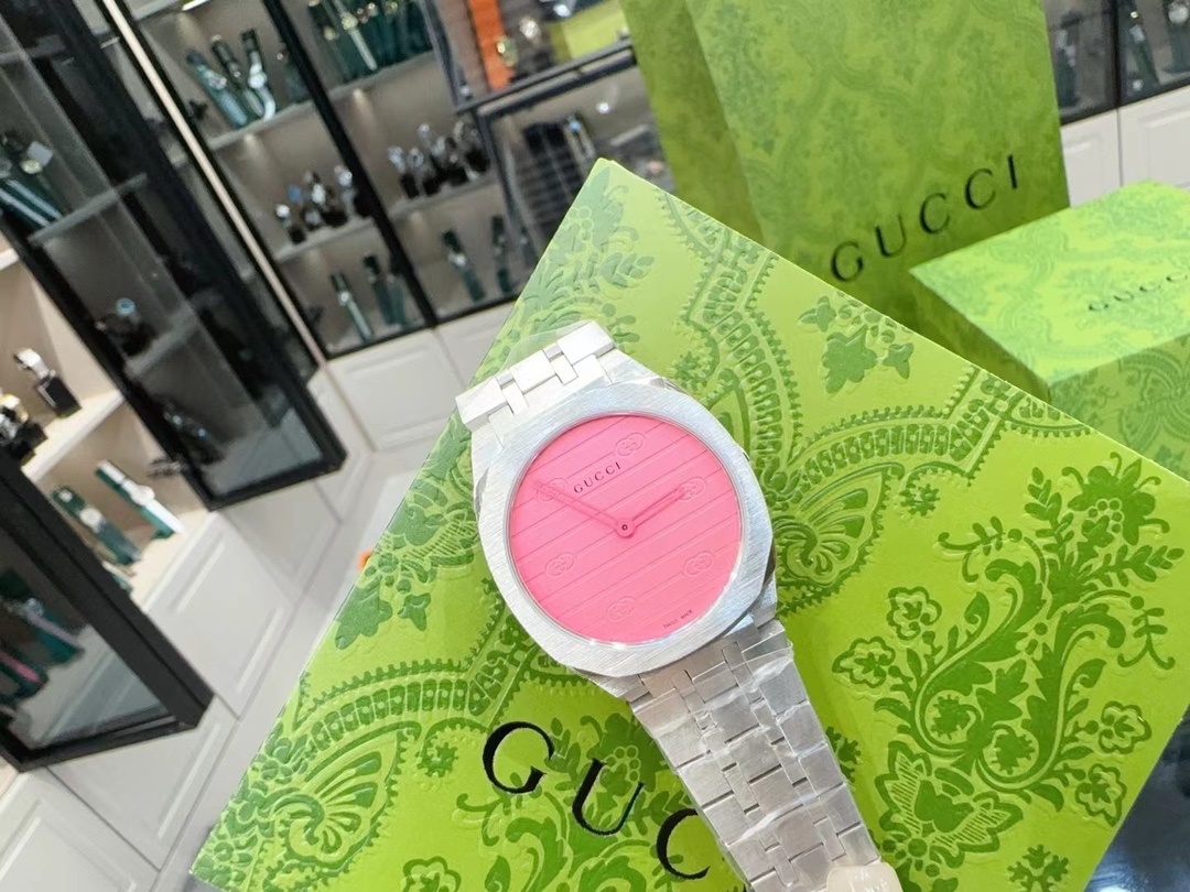 New Gucci 25H Wristwatch: Colorful, High-Quality, Perfect Match (Call full package 30) - 图片 9