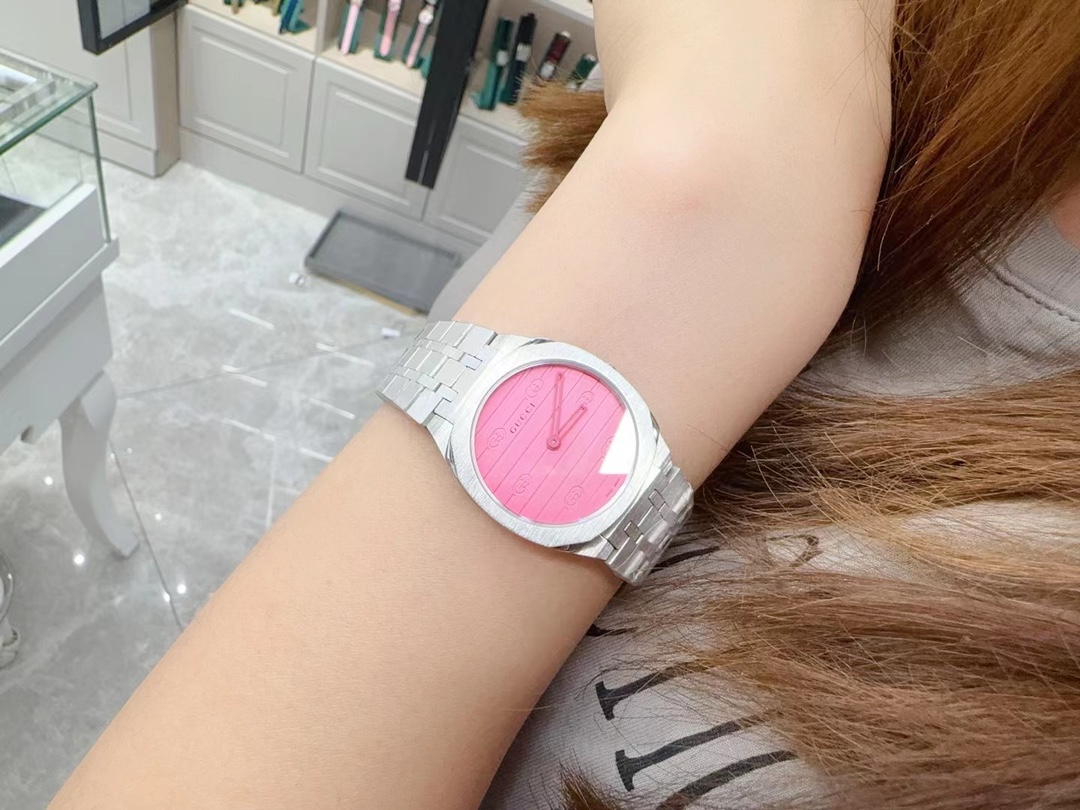 New Gucci 25H Wristwatch: Colorful, High-Quality, Perfect Match (Call full package 30) - 图片 7