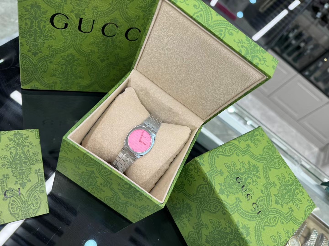 New Gucci 25H Wristwatch: Colorful, High-Quality, Perfect Match (Call full package 30) - 图片 5
