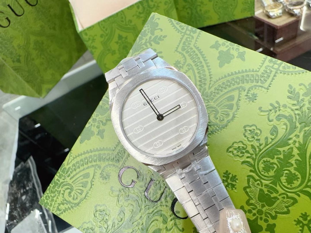 New Gucci 25H Wristwatch: Colorful, High-Quality, Perfect Match (Call full package 30) - 图片 8