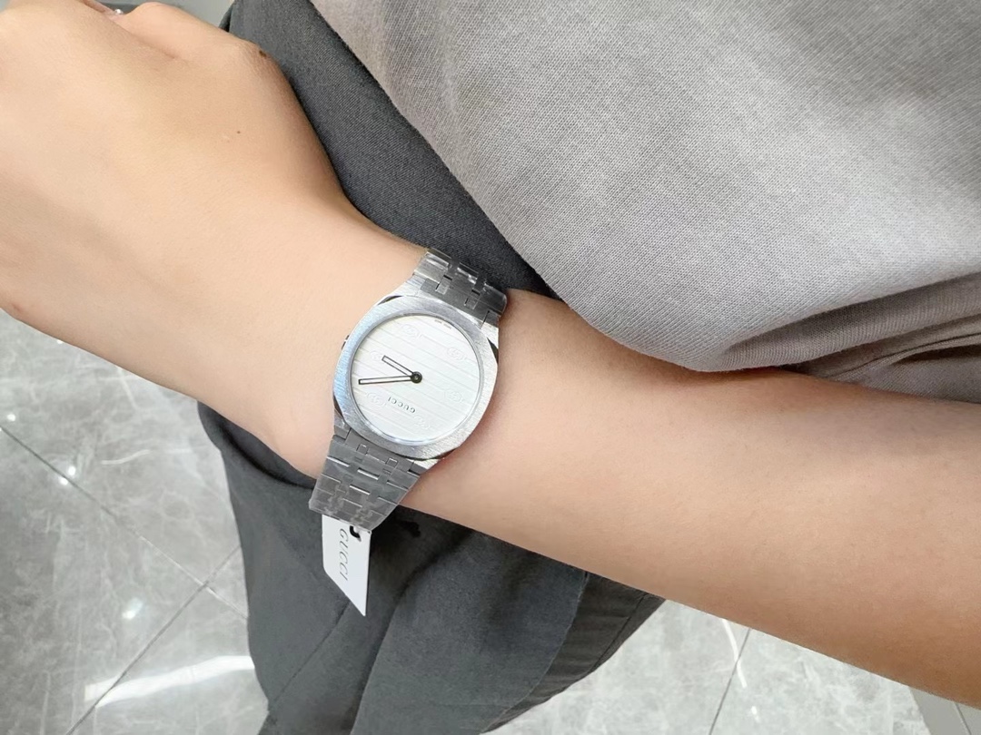 New Gucci 25H Wristwatch: Colorful, High-Quality, Perfect Match (Call full package 30) - 图片 3