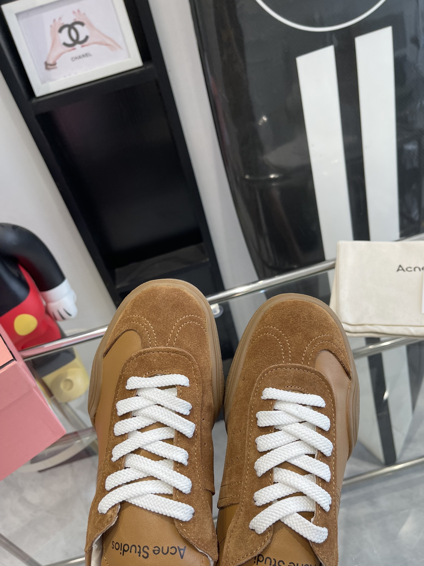 AcneStudios 2024ss Spring Summer White Star Pattern Tetsu Shoes Review - 图片 7