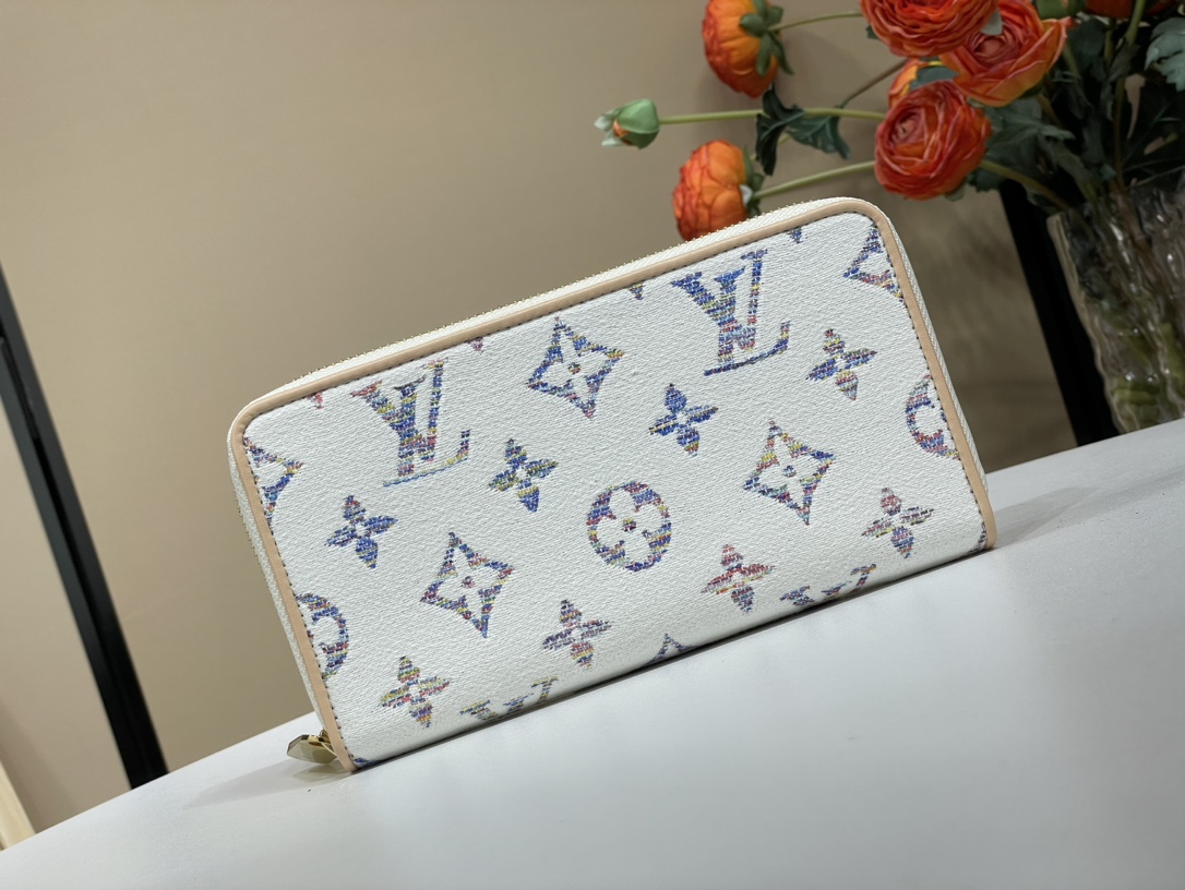 Louis Vuitton Portefeuilles Blanc Toile M83456