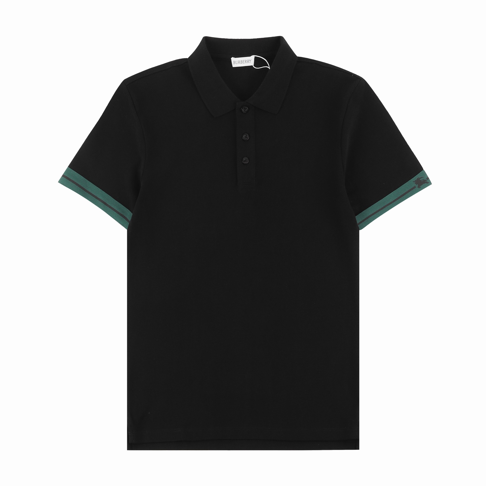 BBR Burberry*2024SS polo de cuello nuevo, cinta tejida del caballero ecuestre en los puños, botones personalizados con …