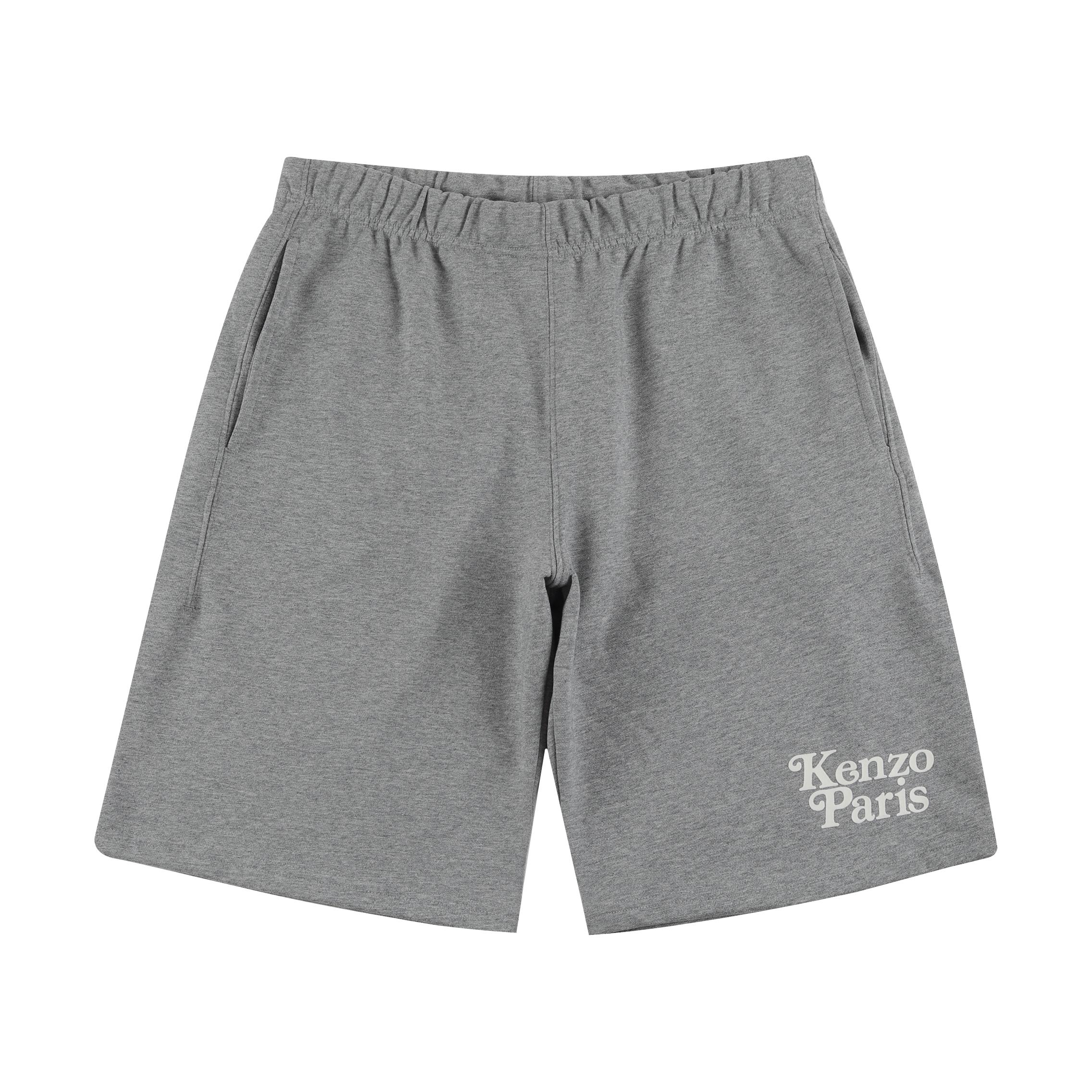 KENZ*2024SS Pantalones cortos de primavera/verano nuevos de BY VERDY, letras con estampado de flocado, cordón…