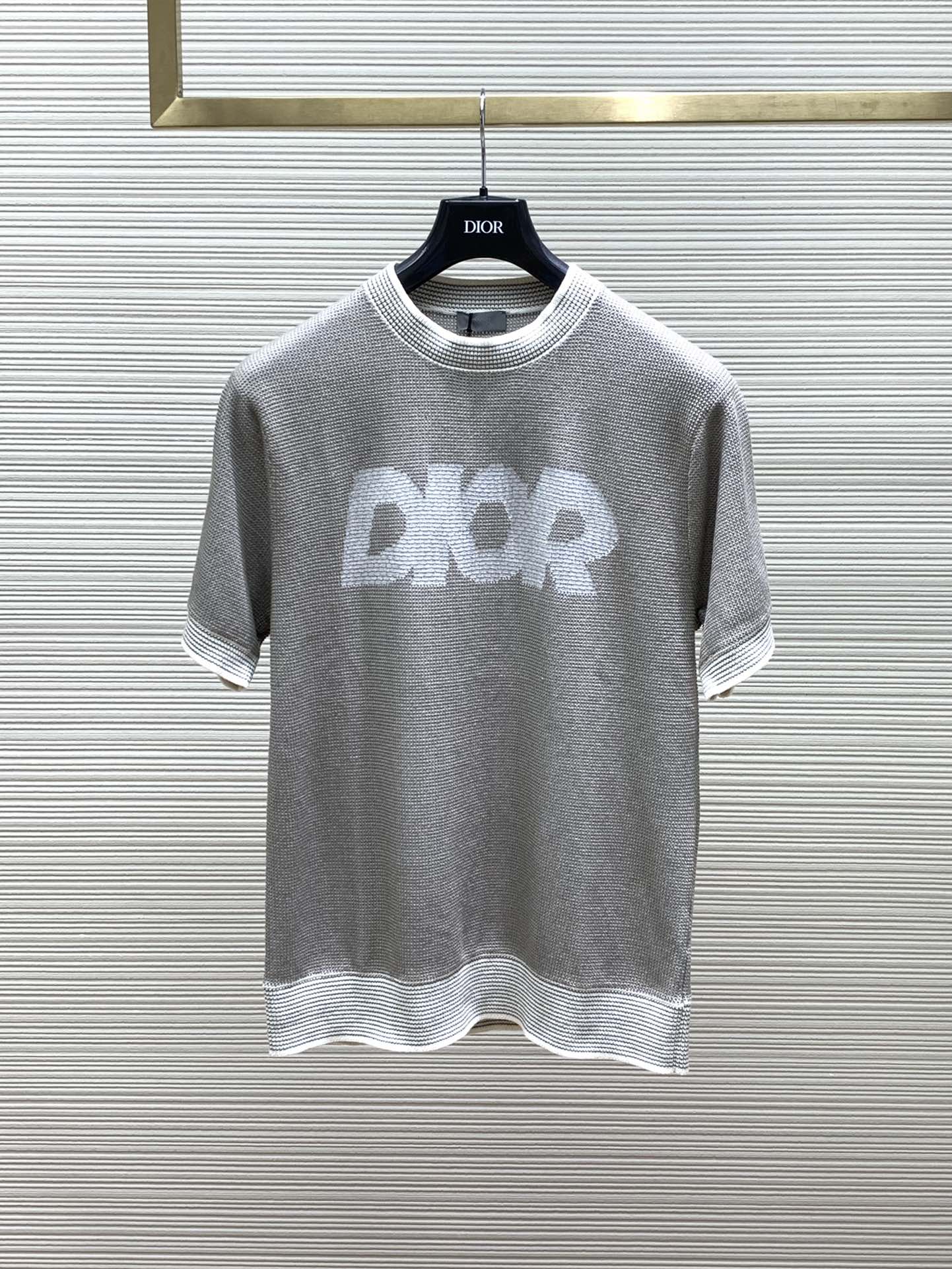 Dior Sale
 Clothing T-Shirt Embroidery Knitting Summer Collection Fashion Short Sleeve