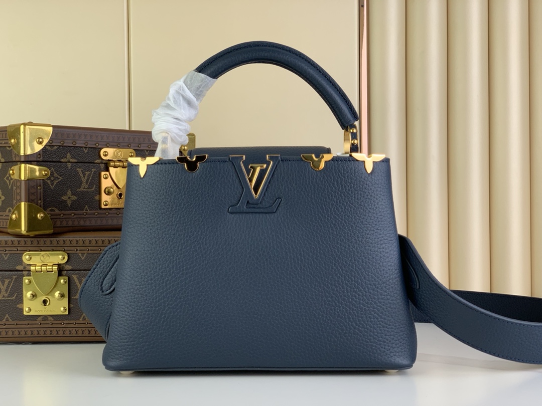 Louis Vuitton LV Capucines Taschen Handtaschen Blau Dunkelblau m48865