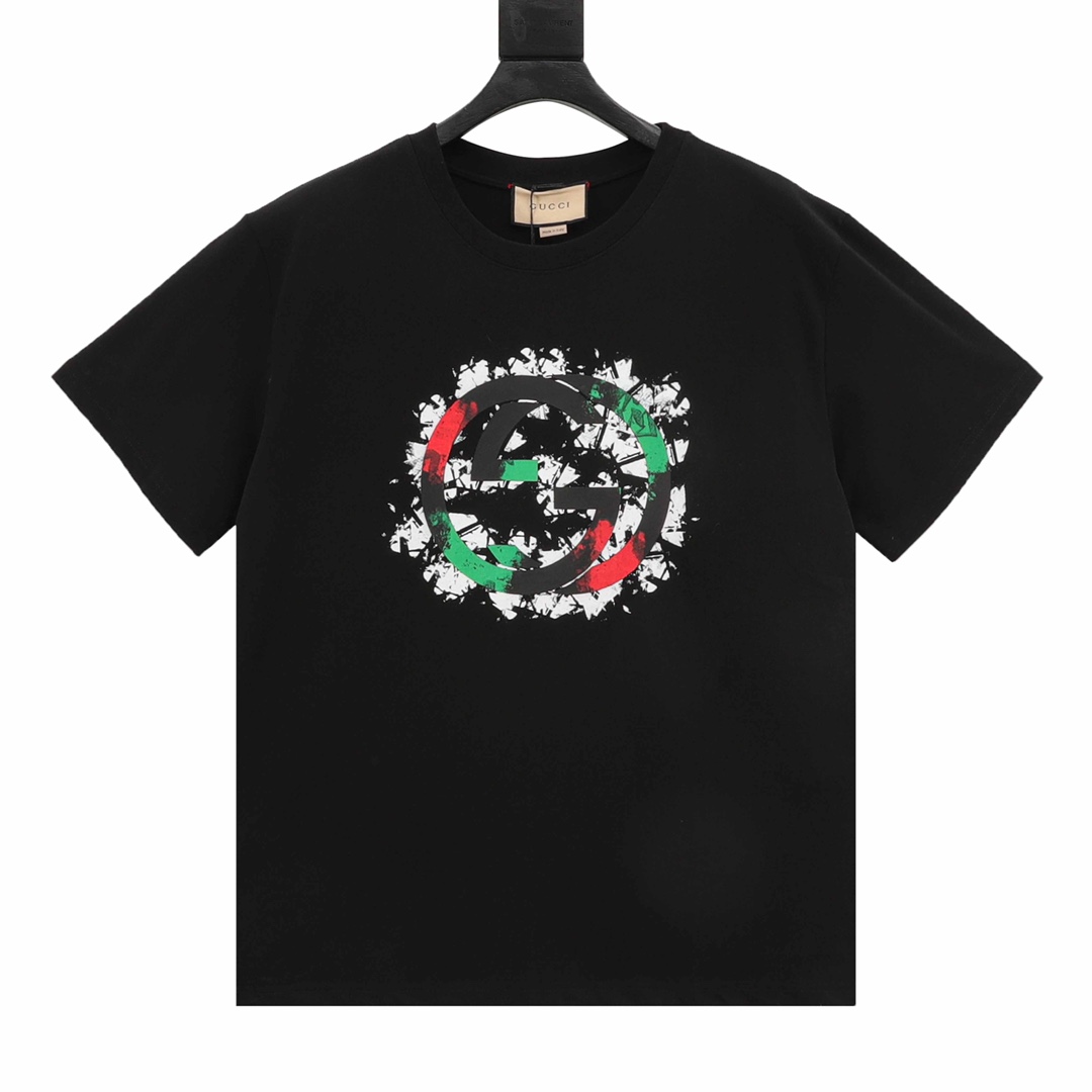 Gucci Odzież T-Shirt Sprzedawcy online
 Doodle Drukowanie Bawełna Dzianiny Nylon Krótki rękaw