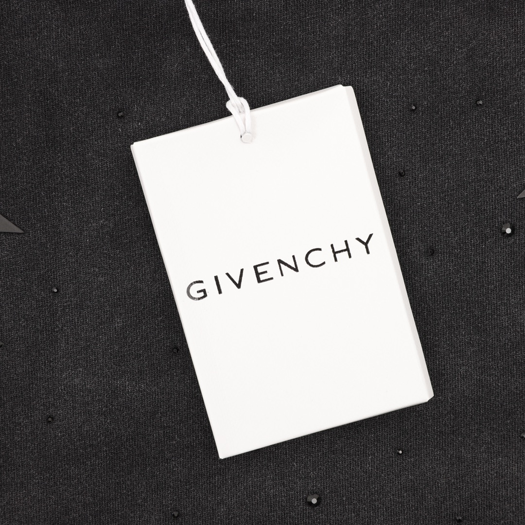 Givenchy/纪梵希 水洗五角星烫钻短袖T恤 时尚限量款 夏季渠道最新短T