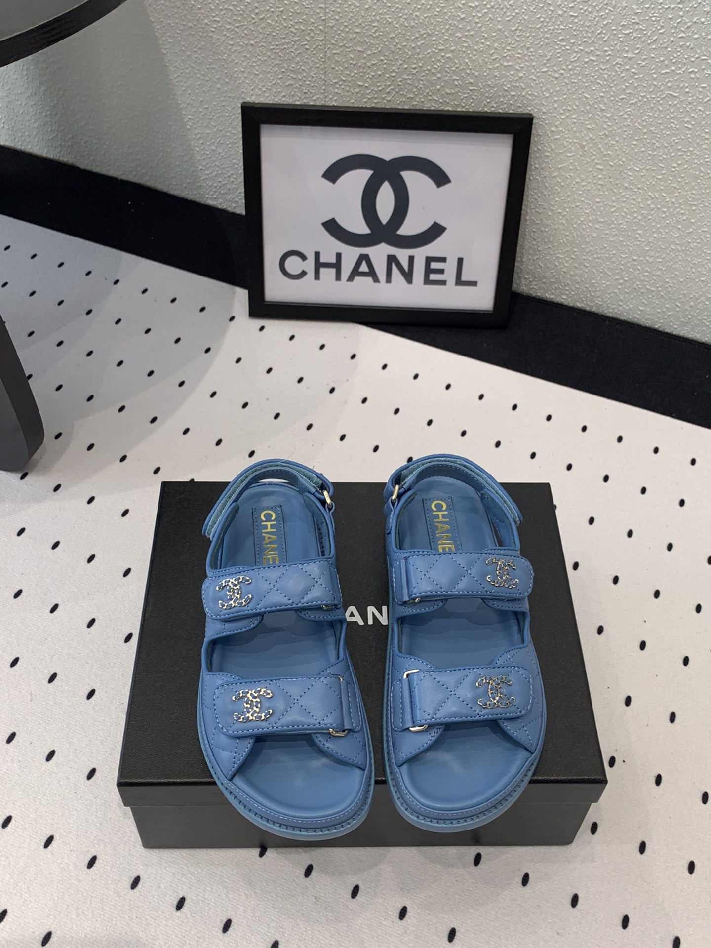 Chanel Chaussures Sandales Genuine Leather Peau de mouton La plage