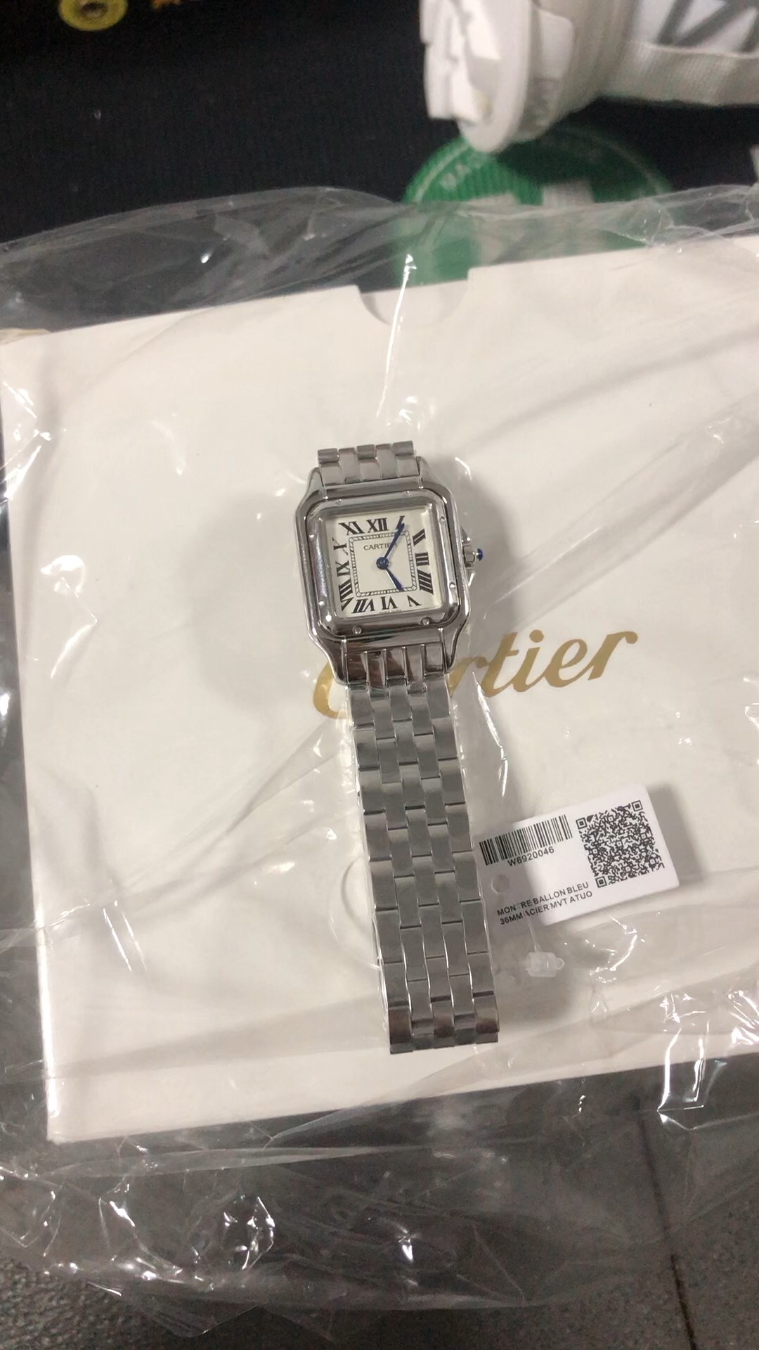 Cartier Orologio da Polso Blu Con diamanti Quartz Movement