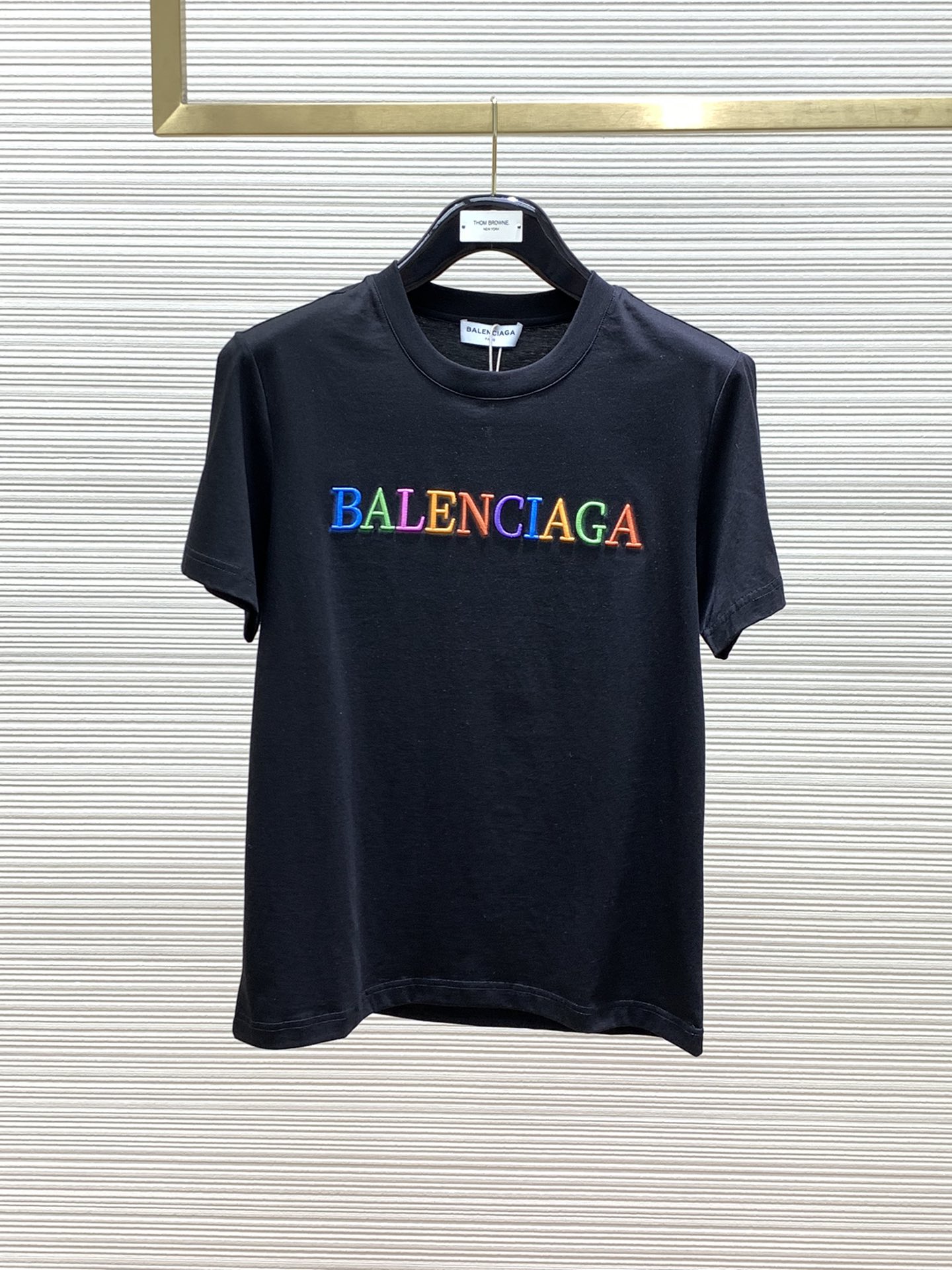 Balenciaga Clothing T-Shirt Embroidery Summer Collection Fashion Short Sleeve