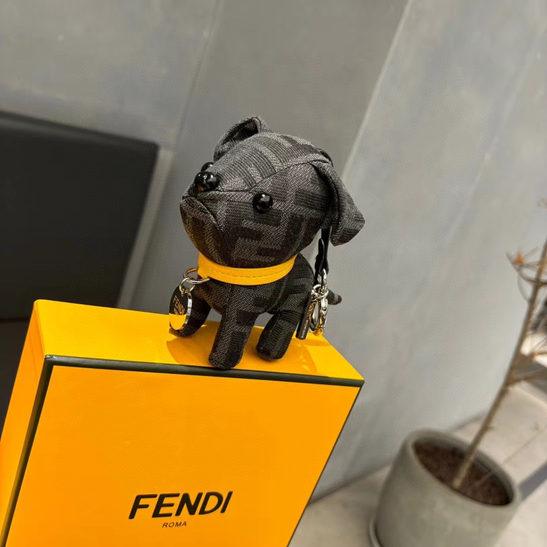 Artistic Dog Pack with Imported Steel Hardware and FENDI Sticker.