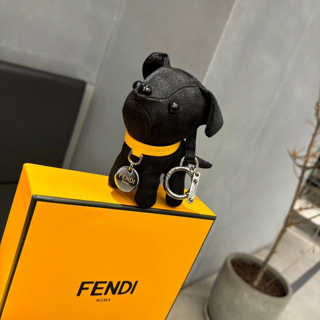 F147: Unique Dog Pack Art with Imported Steel Hardware and FENDI Sticker