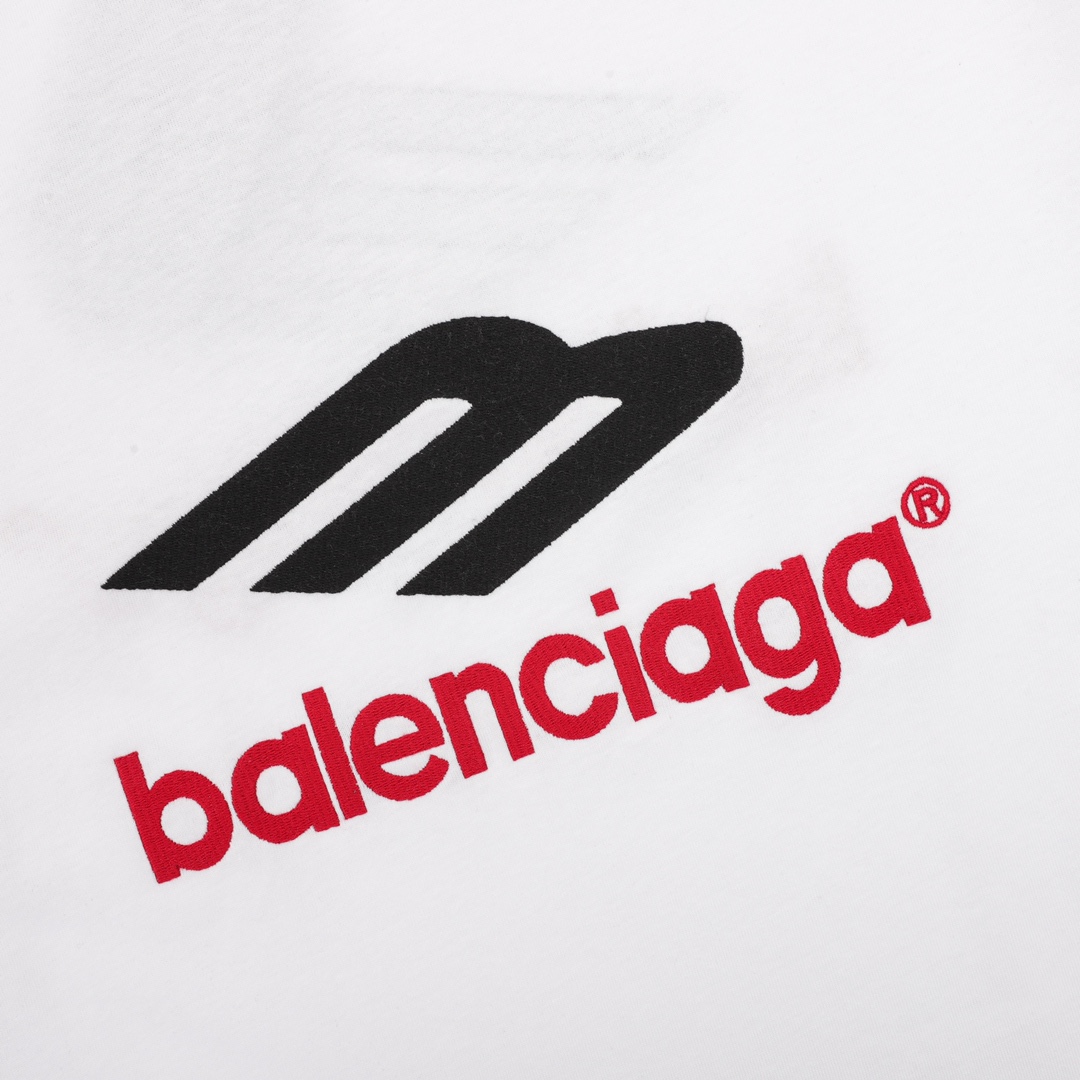 Balenciaga/巴黎世家 斜体M字母榻榻米刺绣 精纺棉面料、