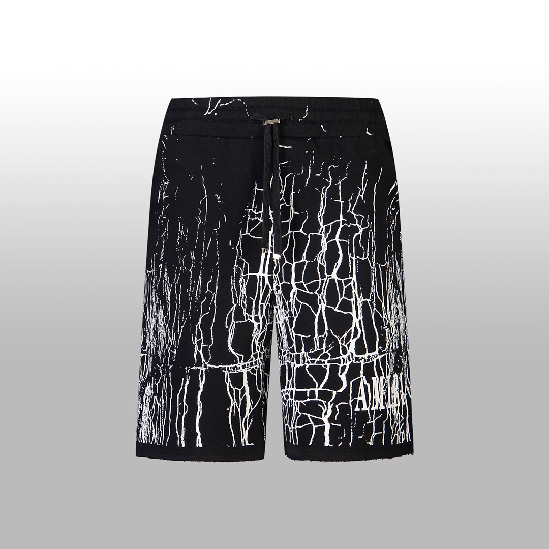 AMIR High Version Tshirt Shorts with Lightning Stamp and Hidden Zipper Pocket - 图片 2