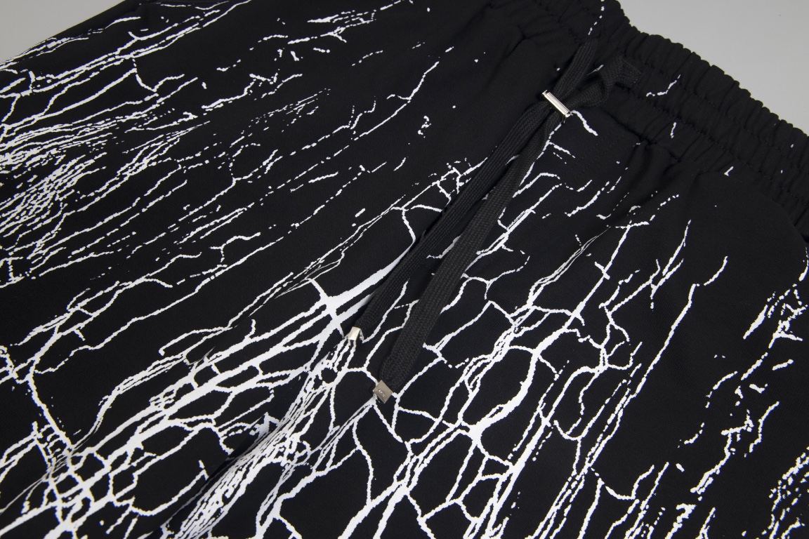 AMIR High Version Tshirt Shorts with Lightning Stamp and Hidden Zipper Pocket - 图片 7