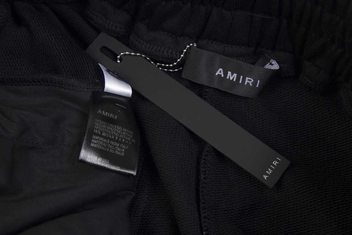 AMIR High Version Tshirt Shorts with Lightning Stamp and Hidden Zipper Pocket - 图片 5