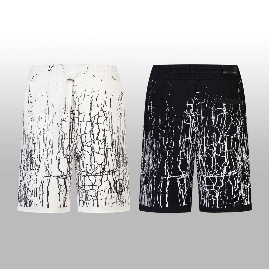 AMIR High Version Tshirt Shorts with Lightning Stamp and Hidden Zipper Pocket - 图片 4