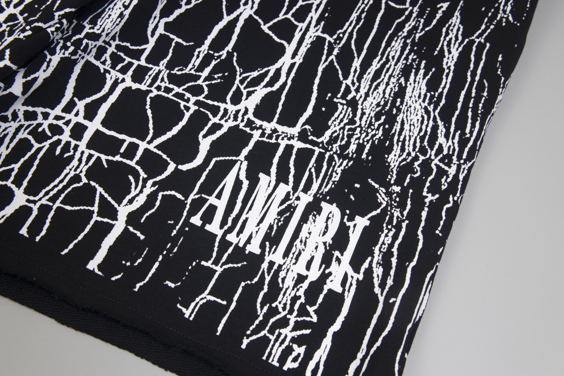AMIR High Version Tshirt Shorts with Lightning Stamp and Hidden Zipper Pocket - 图片 8