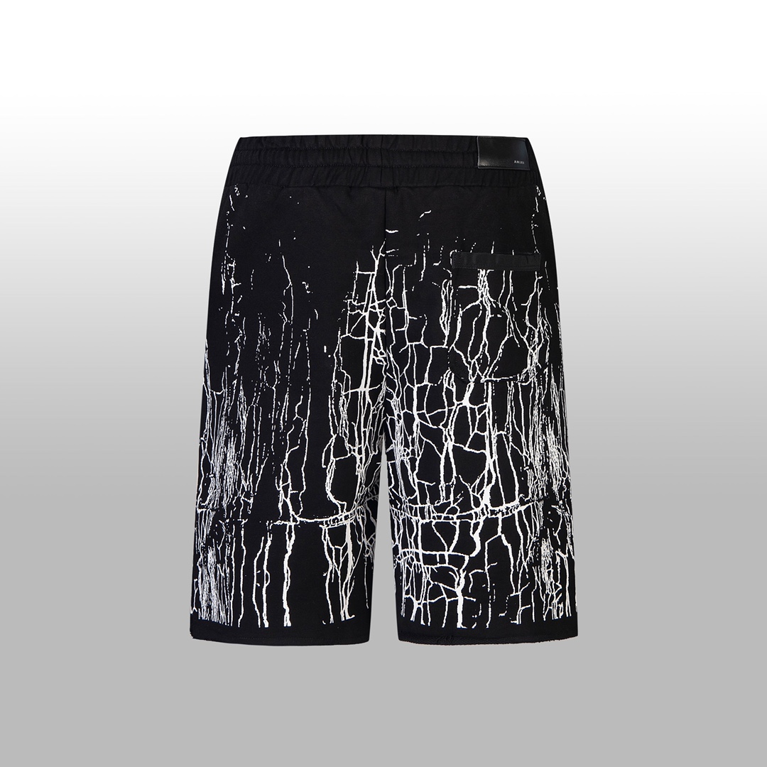 AMIR High Version Tshirt Shorts with Lightning Stamp and Hidden Zipper Pocket - 图片 3