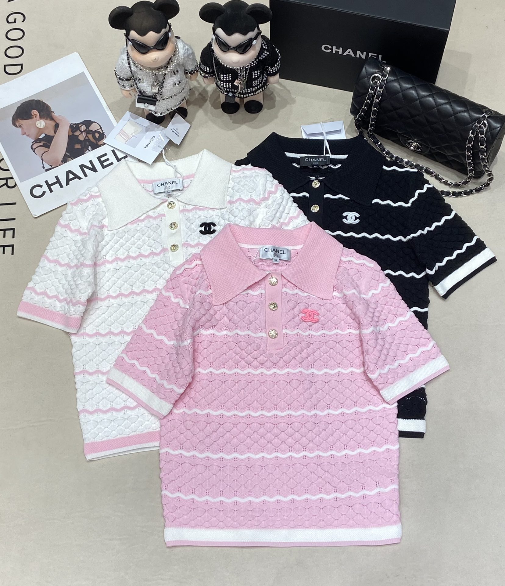 Chanel Ropa Polo Camiseta Colección de verano Fashion Manga corta