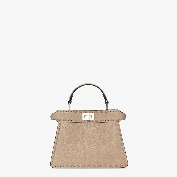 Fendi I See U Petite Small HandbagDove Gray Official Show
