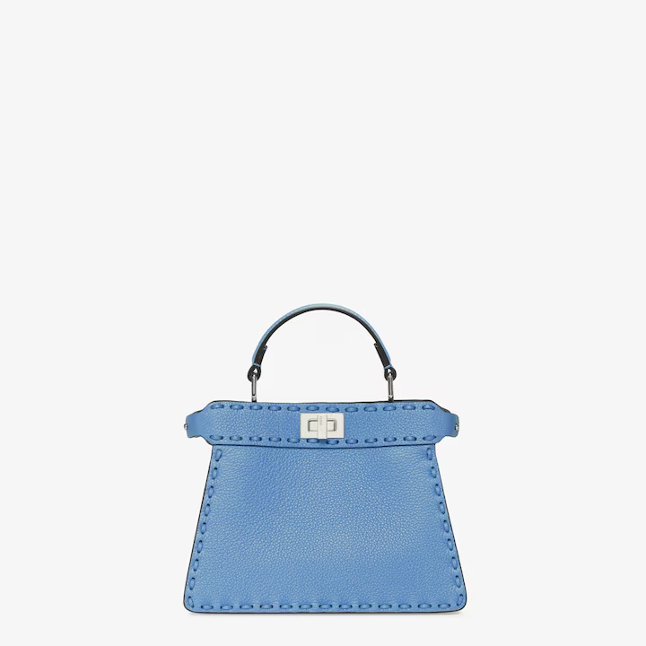 Fendi I See U Petite Small HandbagBlue Official Show