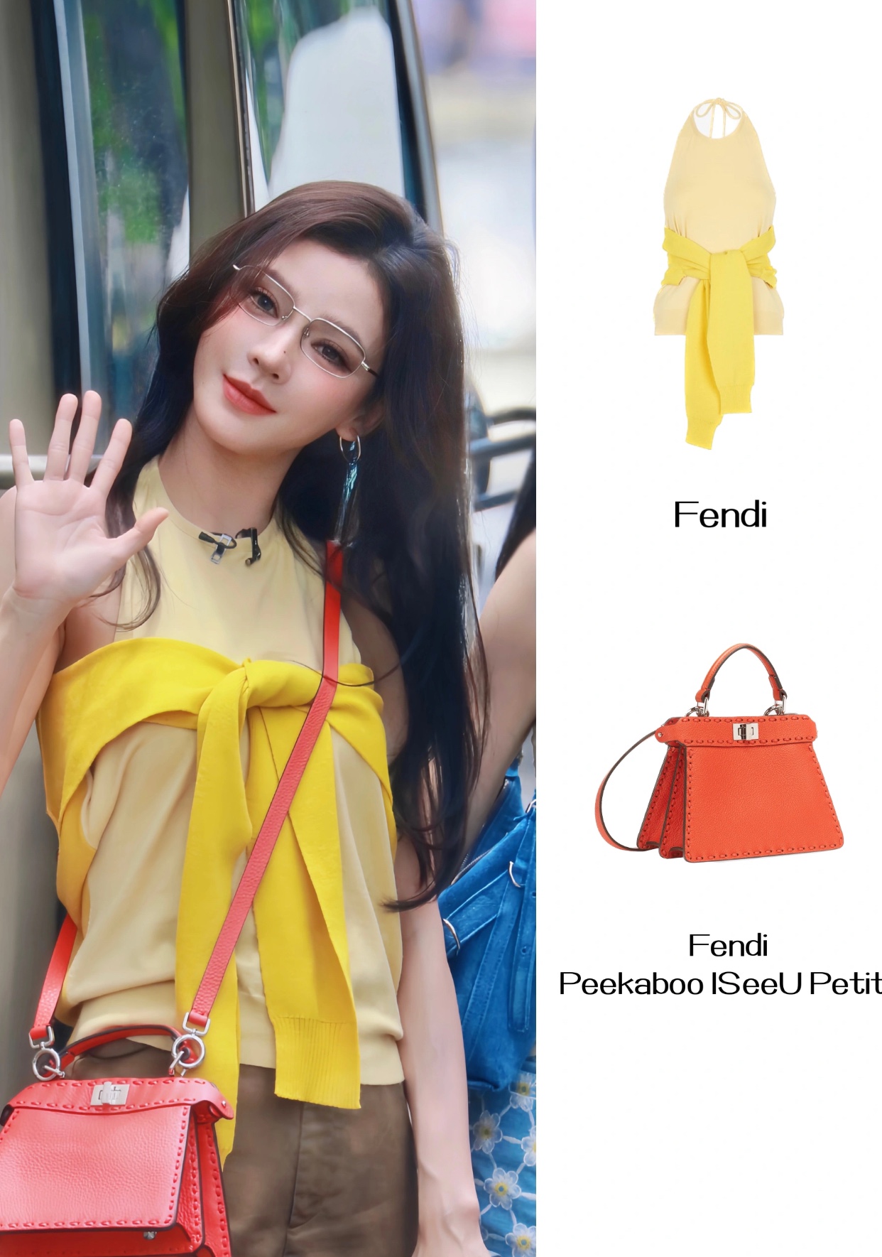 Fendi I See U Petite Small HandbagRed